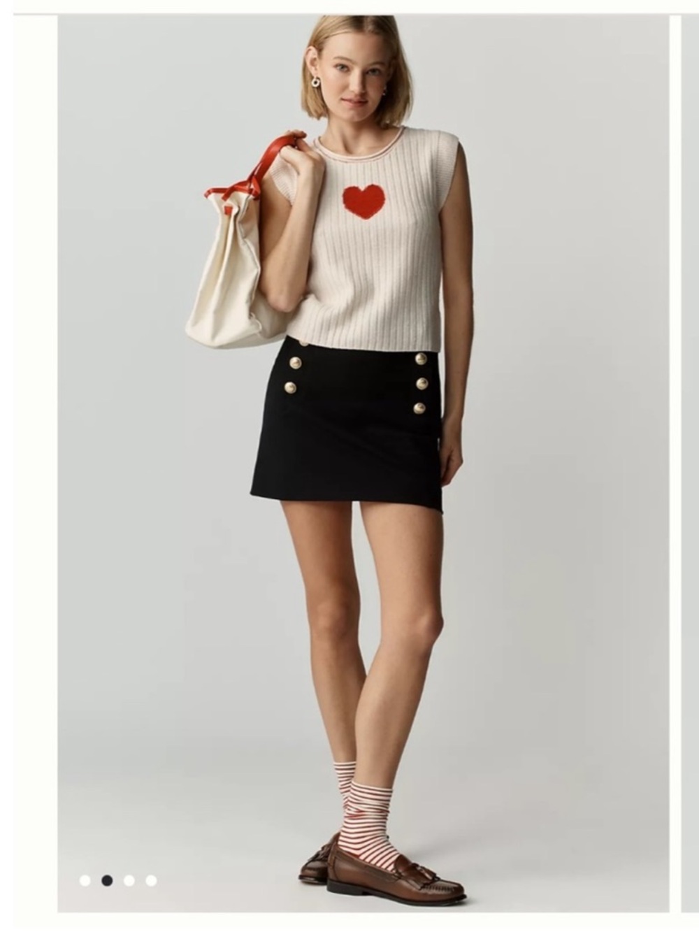 NWT ANTHROPOLOGY Pilcro Heart Crew-Neck Muscle Sweater - Picture 2 of 5